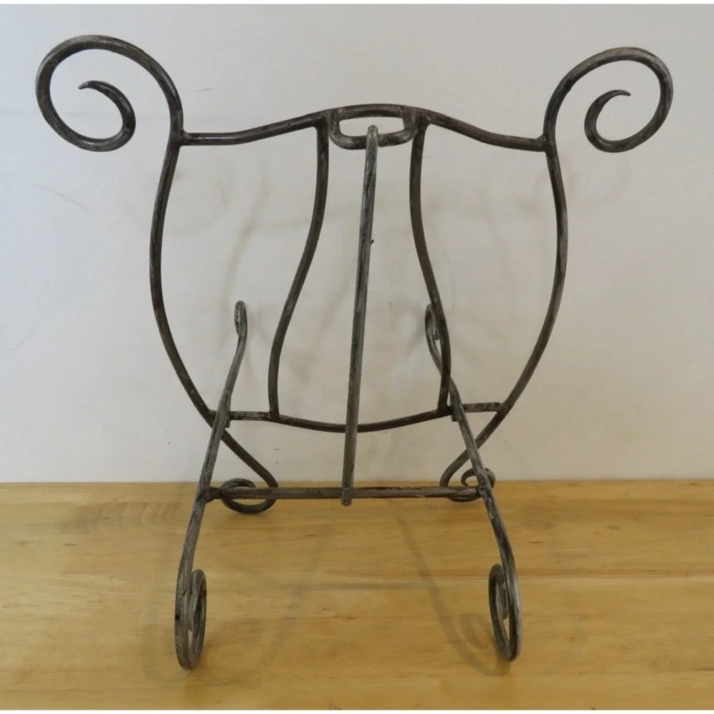 Metal Easel Vintage Stand Silver Medium Display